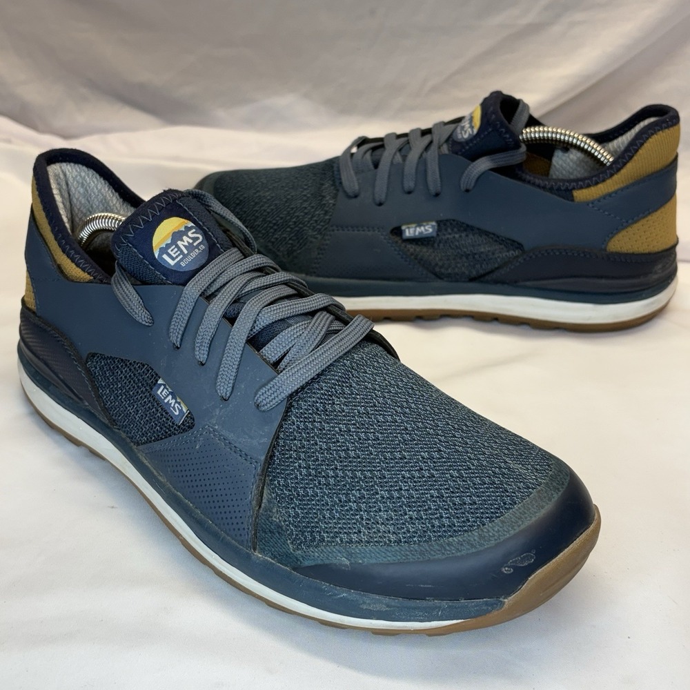 LEMS MESA Boulder Shoes Trail Runners Hiking Walking Men's‎ Size 11D Blue